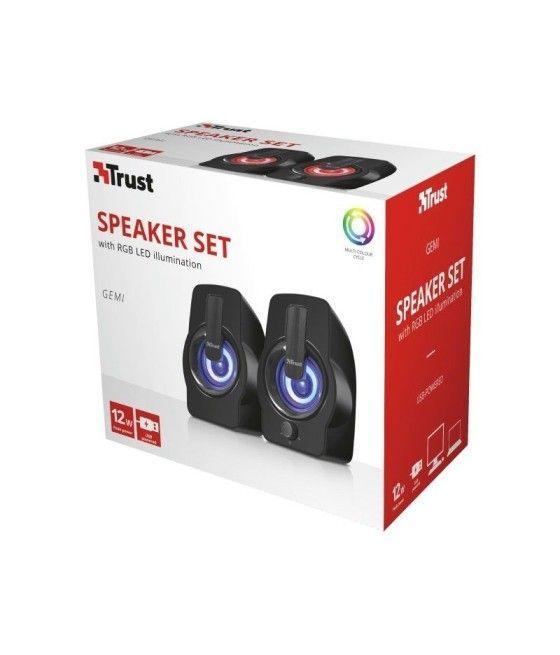 Altavoces Trust Gemi RGB/ 12W/ 2.0 - Imagen 4