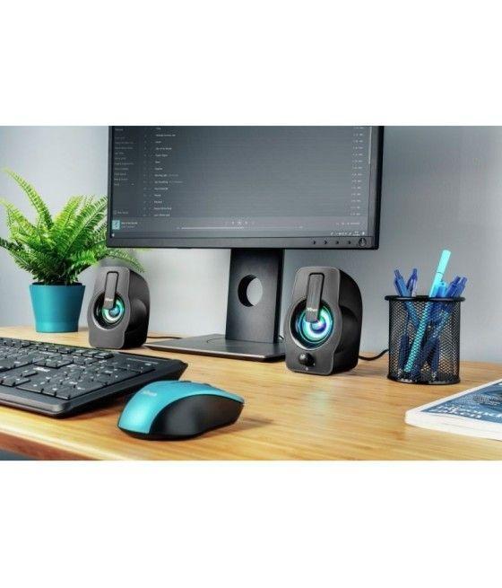 Altavoces Trust Gemi RGB/ 12W/ 2.0 - Imagen 5