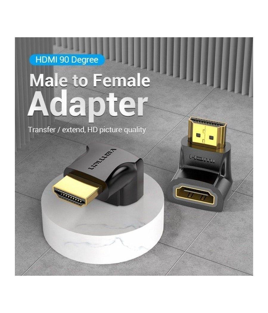 Adaptador hdmi 4k 90º vention aiob0/ hdmi macho a hdmi hembra
