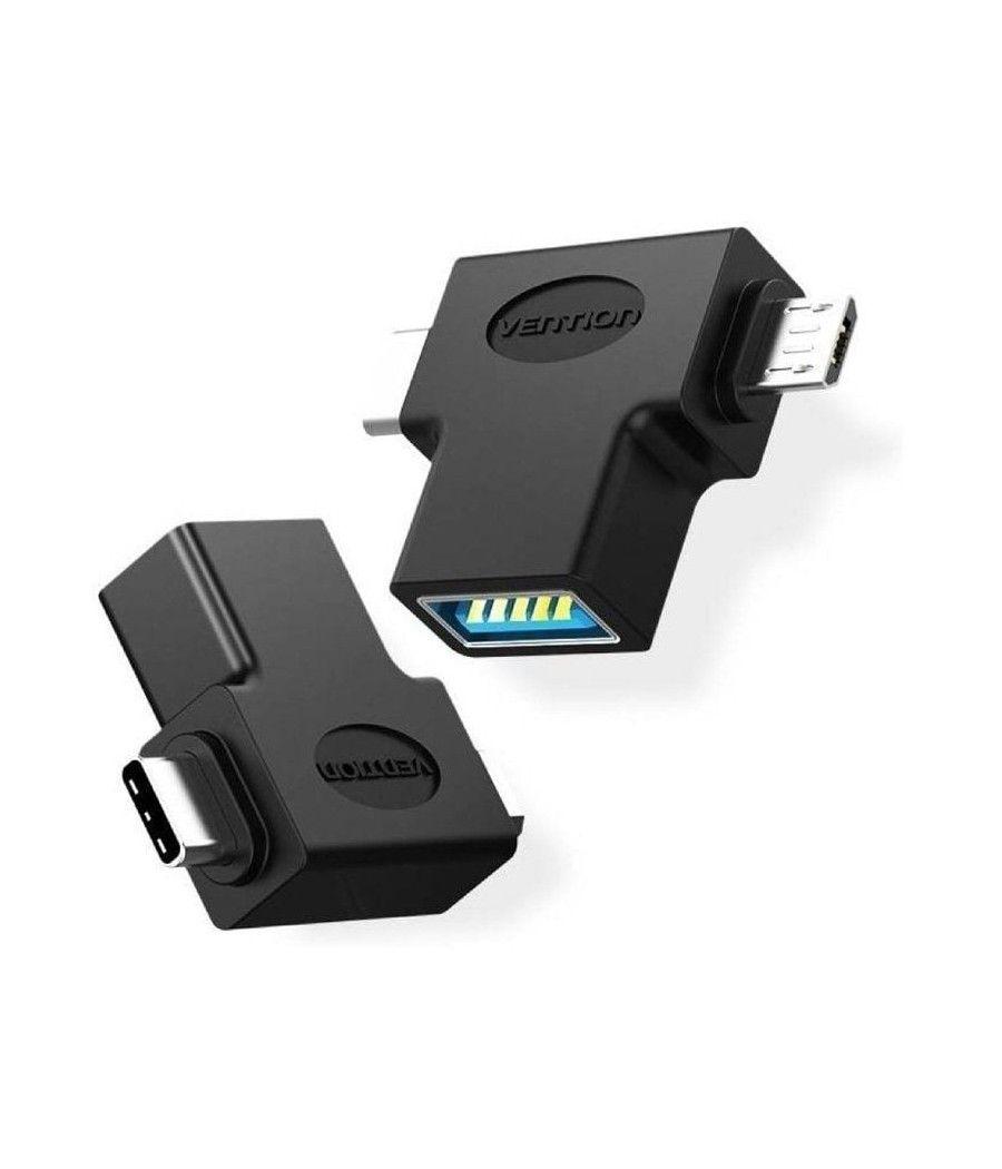 Adaptador usb 3.0 vention ccvbb/ usb tipo-c macho - microusb macho