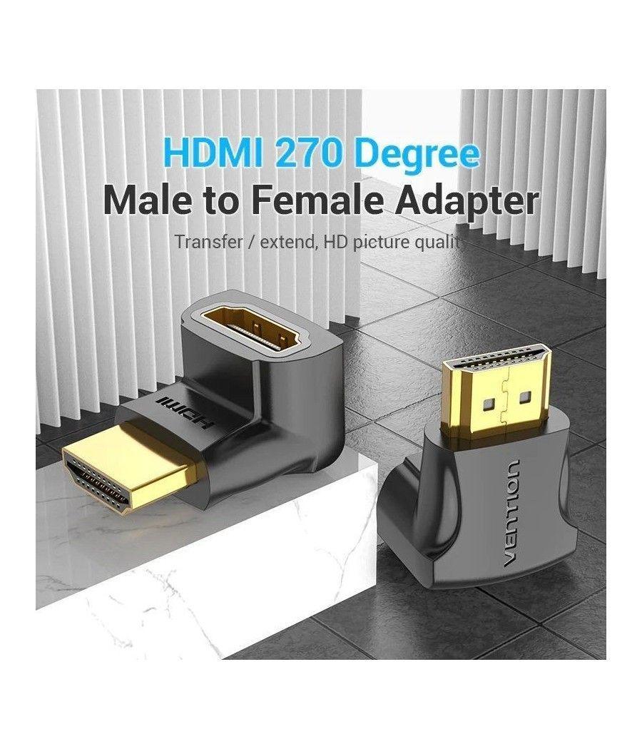 Adaptador hdmi 4k 270º vention ainb0/ hdmi macho a hdmi hembra