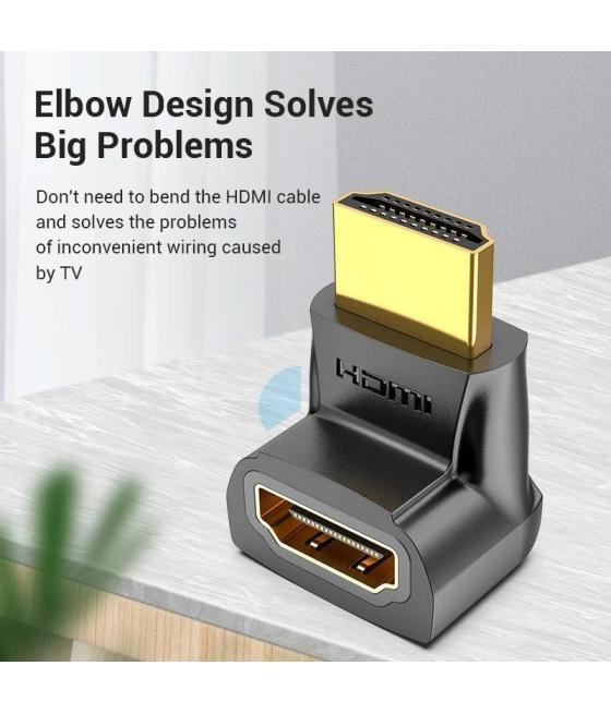 Adaptador hdmi 4k 270º vention ainb0/ hdmi macho a hdmi hembra