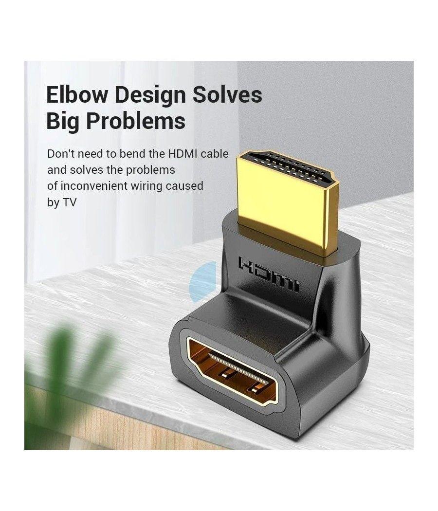 Adaptador hdmi 4k 270º vention ainb0/ hdmi macho a hdmi hembra