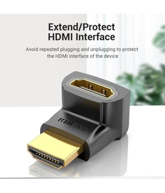 Adaptador hdmi 4k 270º vention ainb0/ hdmi macho a hdmi hembra