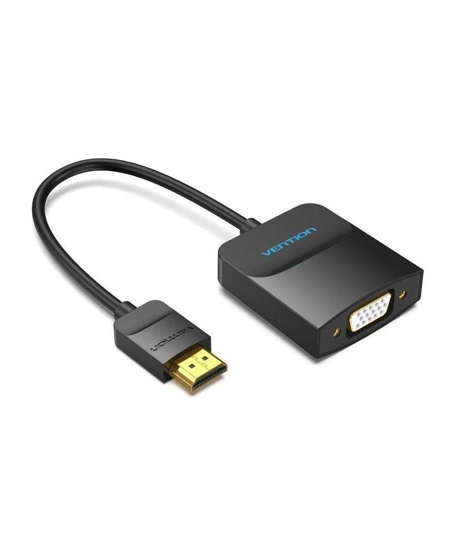 Convertidor hdmi a vga vention 42154/ hdmi macho a vga hembra