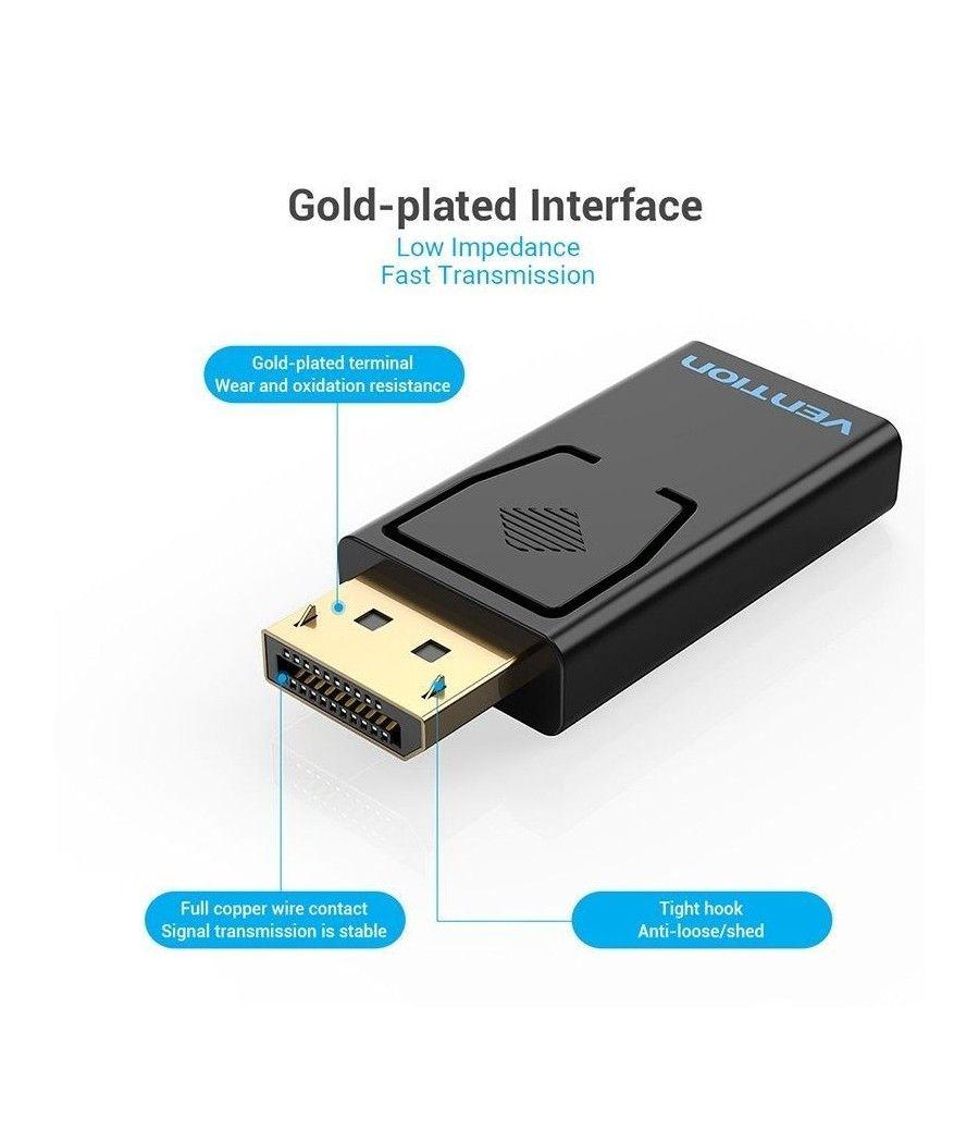 Adaptador vention hbkb0/ displayport macho - hdmi hembra