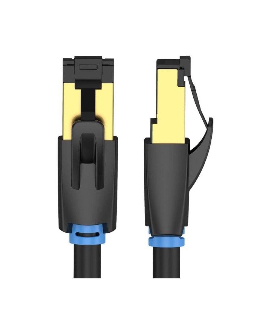 Cable de red rj45 sftp vention ikabj cat.8/ 5m/ negro