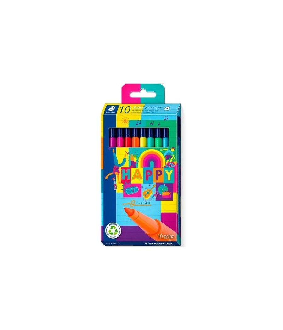 Staedtler rotulador triplus color 323 estuche 10 c/surtidos