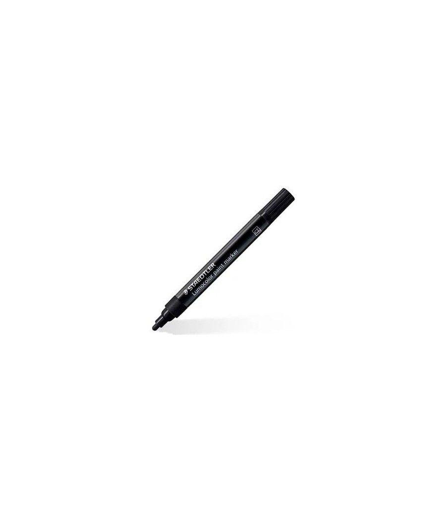 Staedtler marcador especial lumocolor 349 permanente negro pack 10 unidades