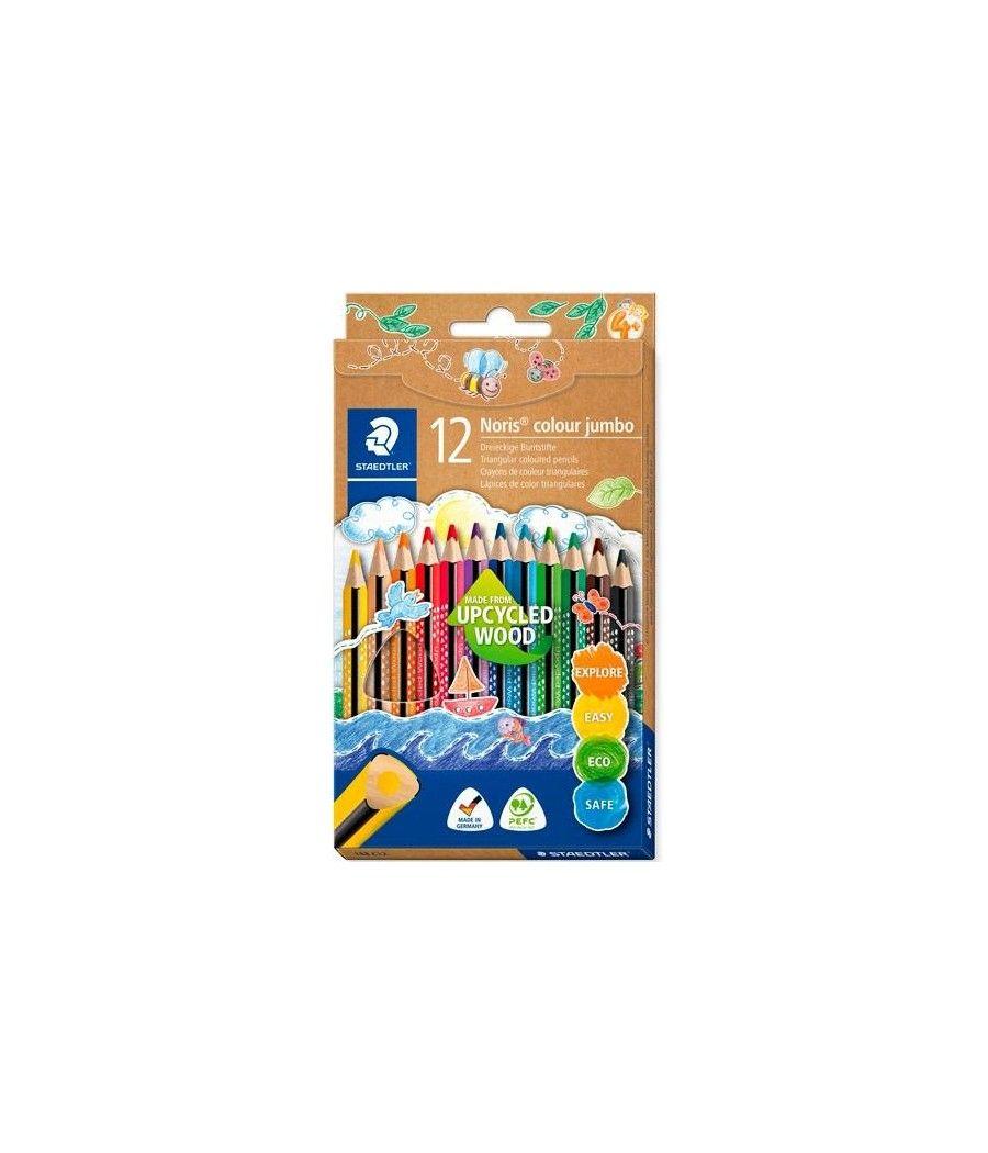 Staedtler lápices de colores noris colour jumbo estuche de 12 surtidos