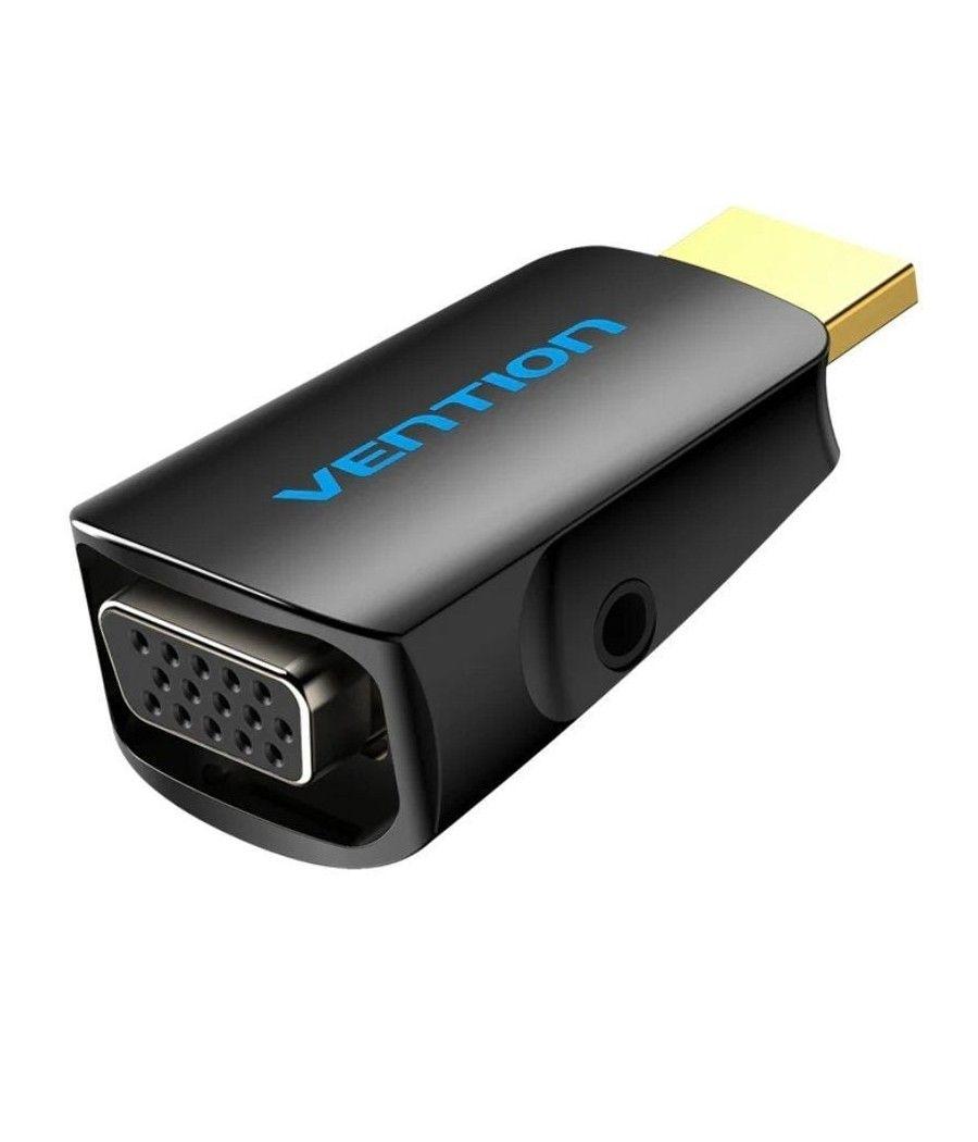 Adaptador conversor vention aidb0/ hdmi macho a vga hembra/ audio jack 3.5mm