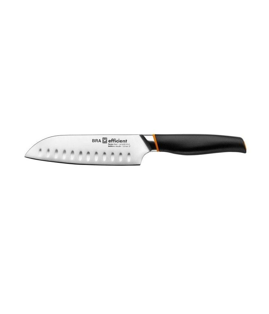 Cuchillo santoku bra efficient a198003/ hoja 130mm/ acero inoxidable