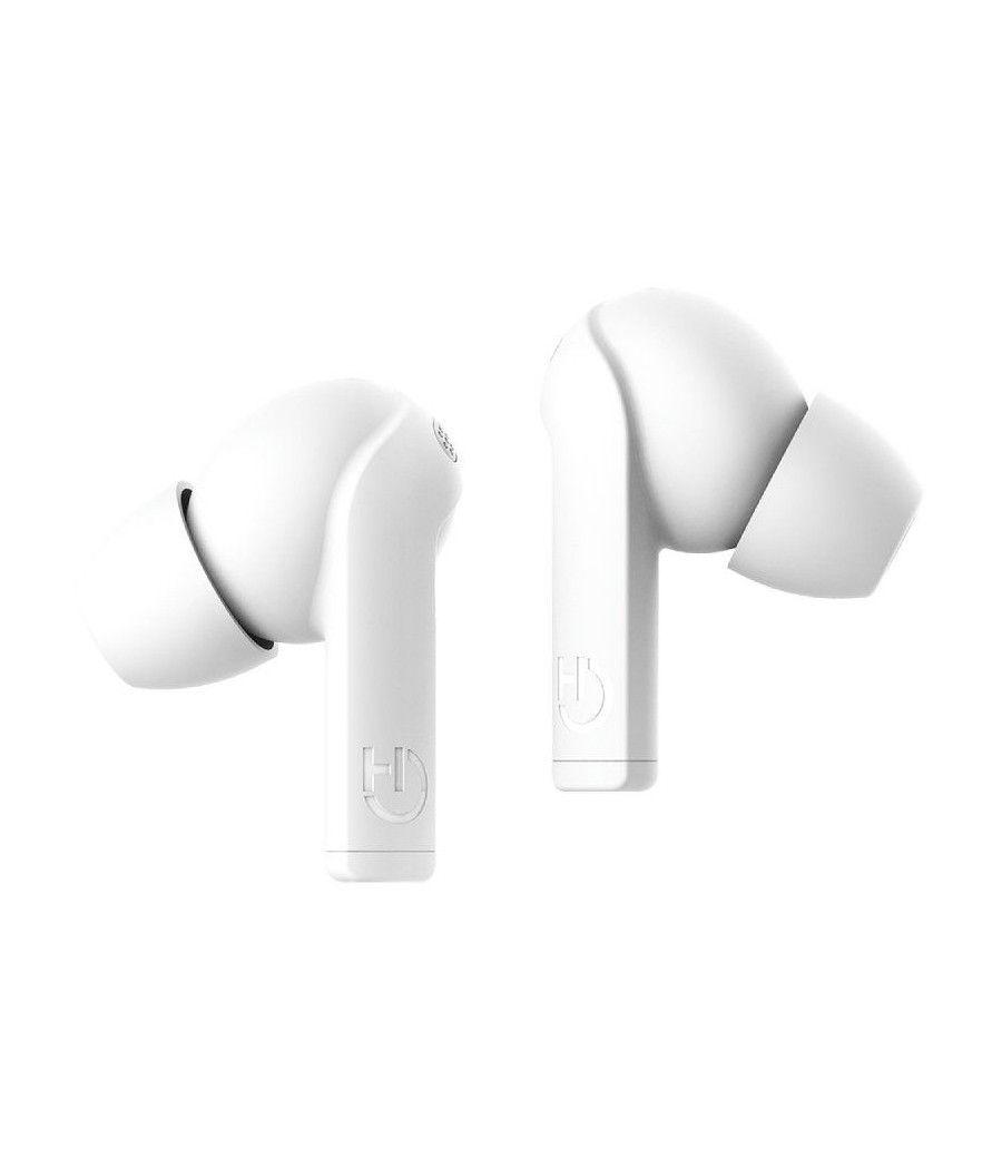 Auriculares Bluetooth Hiditec Fenix TWS con estuche de carga/ Autonomía 6h/ Blancos - Imagen 3