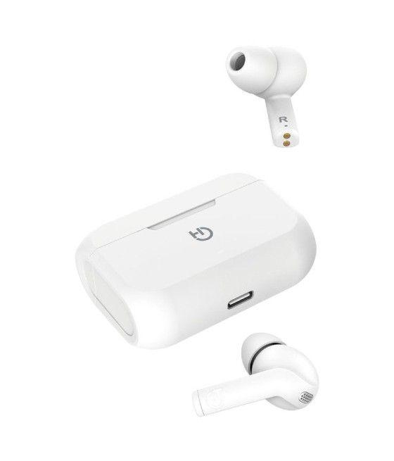 Auriculares Bluetooth Hiditec Fenix TWS con estuche de carga/ Autonomía 6h/ Blancos - Imagen 4