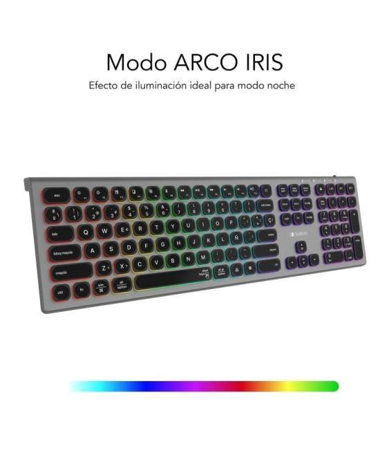 Teclado inalámbrico subblim master/ gris y negro