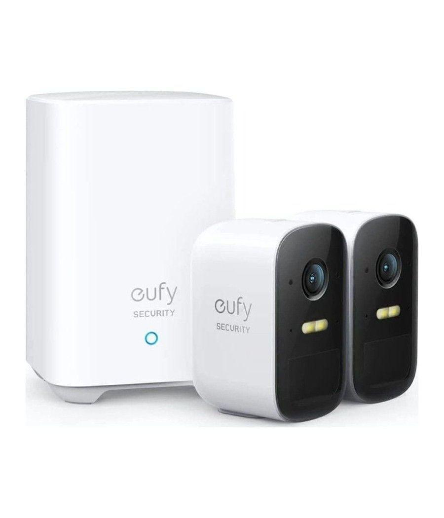 Pack 2 cámaras de videovigilancia eufy eufycam 2c/ 135º/ visión nocturna/ control desde app