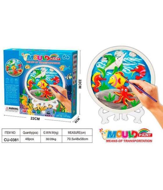 Roymart set de pintura molde ocean fish