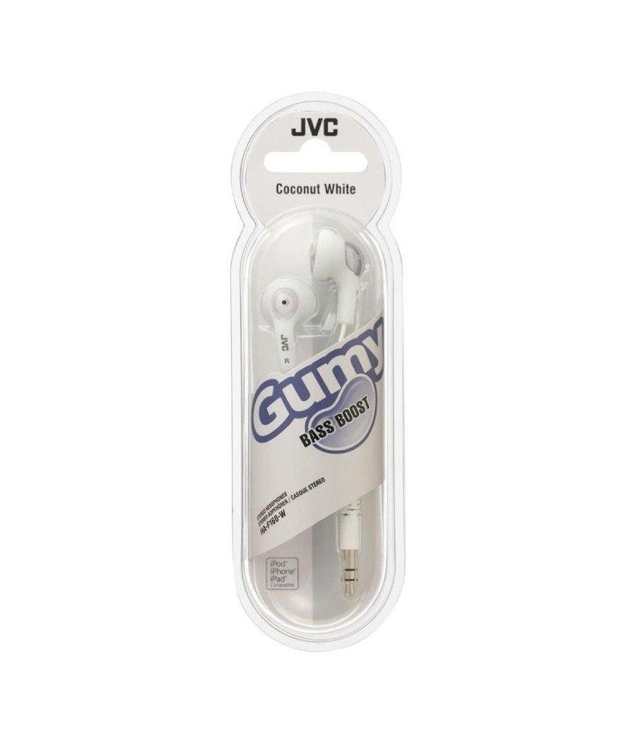 Auriculares jvc ha-f160-w-e/ jack 3.5/ blancos