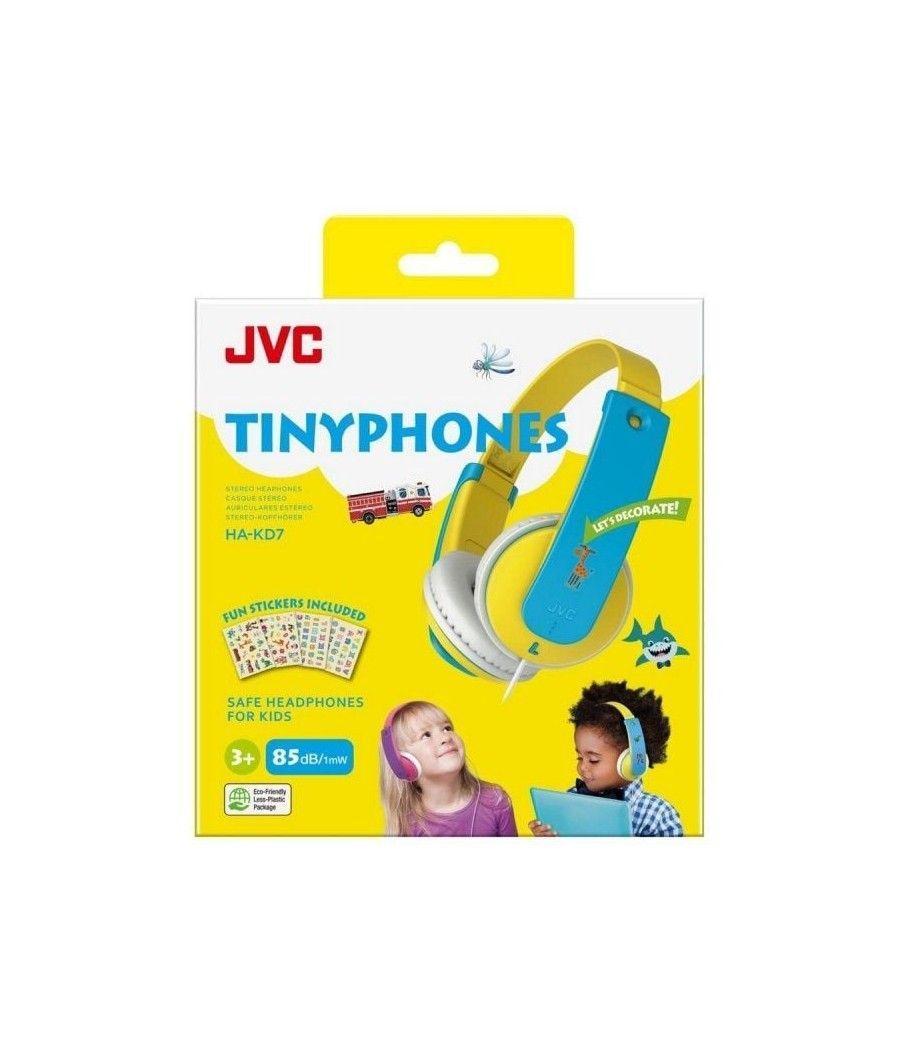 Auriculares infantiles jvc ha-kd7/ jack 3.5/ amarillos