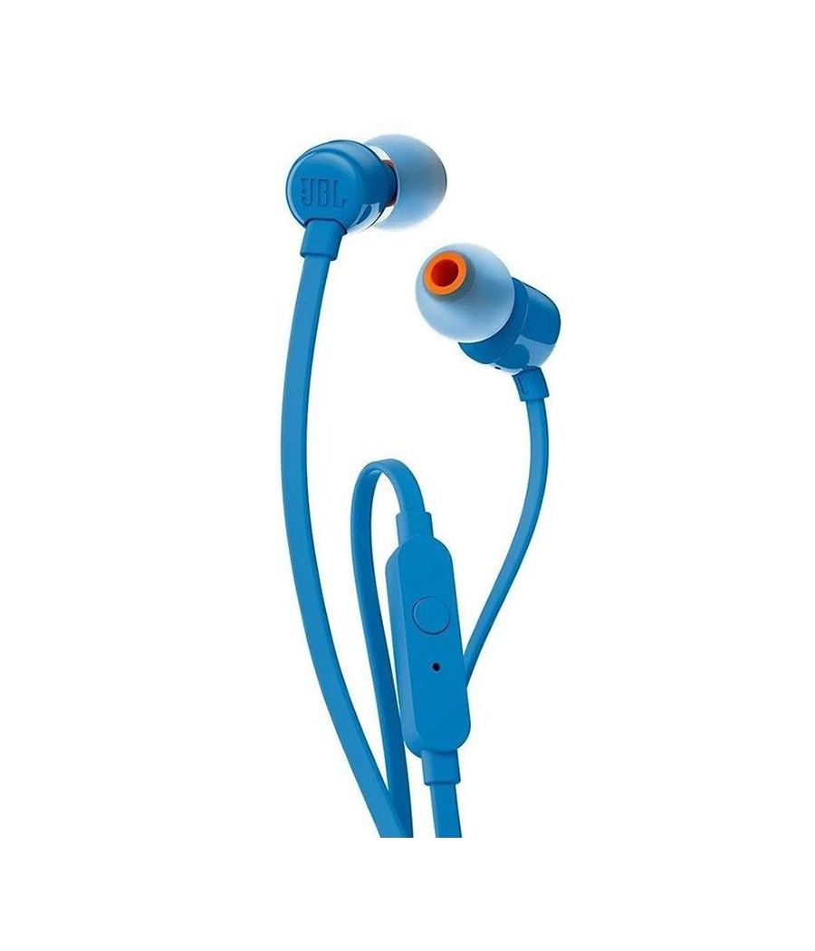 Auriculares Intrauditivos JBL T110/ con Micrófono/ Jack 3.5/ Azules - Imagen 1