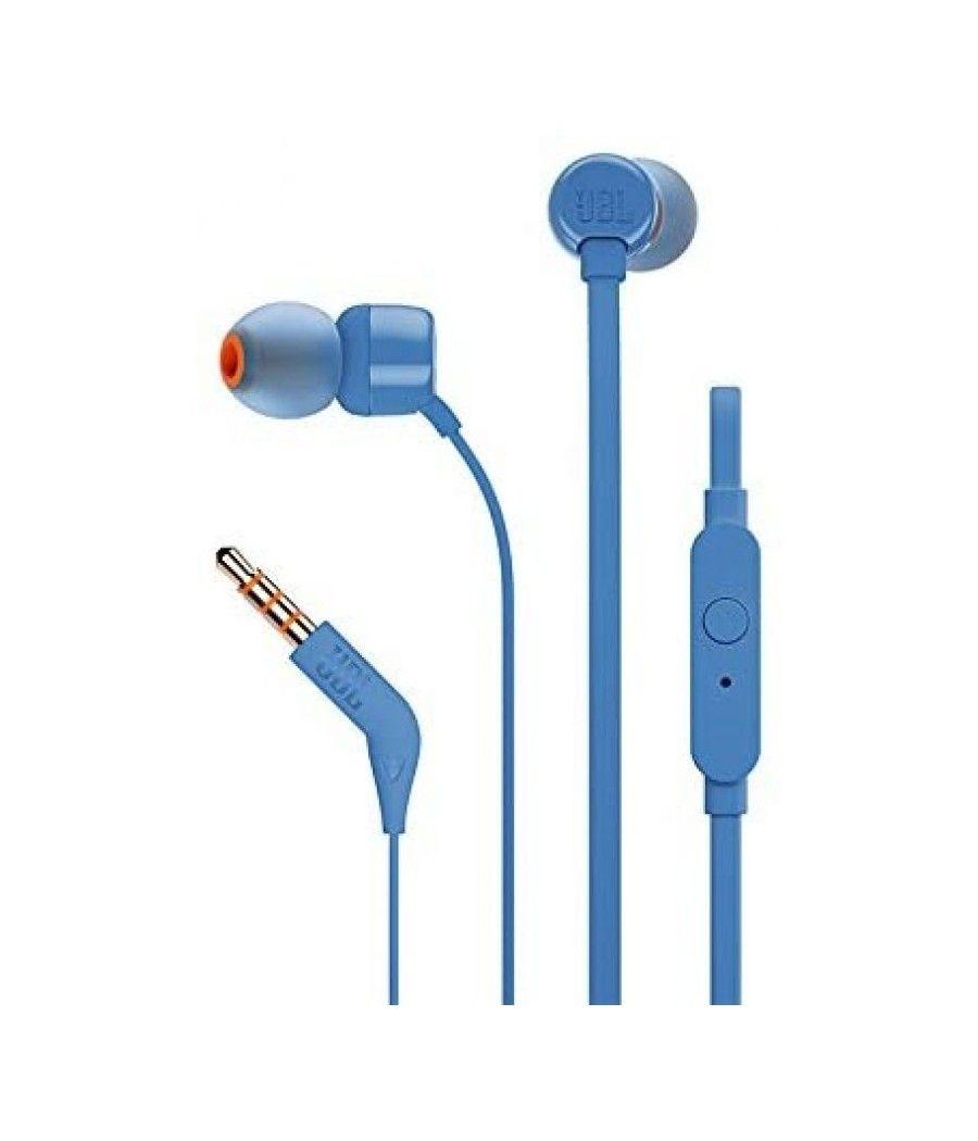 Auriculares Intrauditivos JBL T110/ con Micrófono/ Jack 3.5/ Azules - Imagen 4