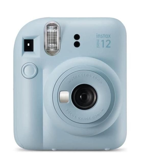 Camara fujifilm mini instax 12 flash - autoexposicion - azul pastel