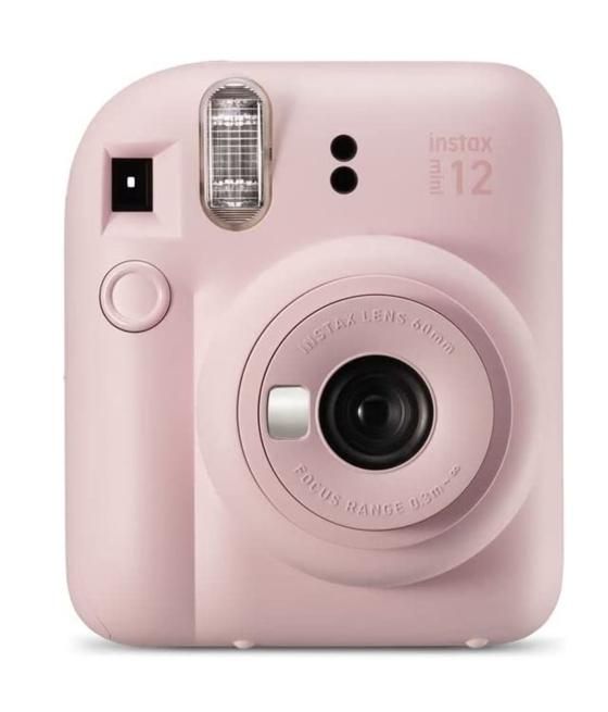 Camara fujifilm mini instax 12 flash - autoexposicion - rosa pastel