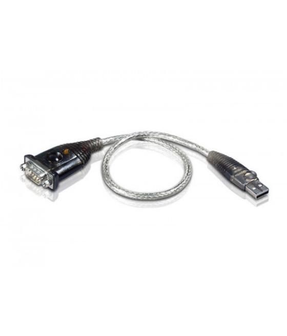 Aten uc232a cambiador de género para cable usb rs-232 plata