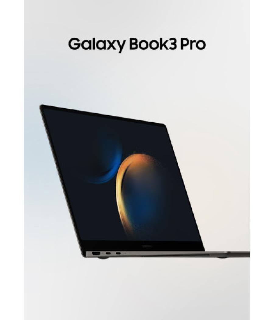 Samsung portatil galaxy book 3 pro np944xfg-kc1es, 14" wqxga, i7 1360p 13gen, 16gb, 512gb ssd, win11 pro