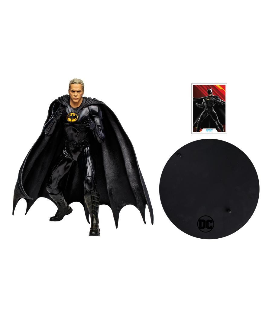 Megafigura mcfarlane toys dc multiverse the flash - batman michael keaton sin mascara