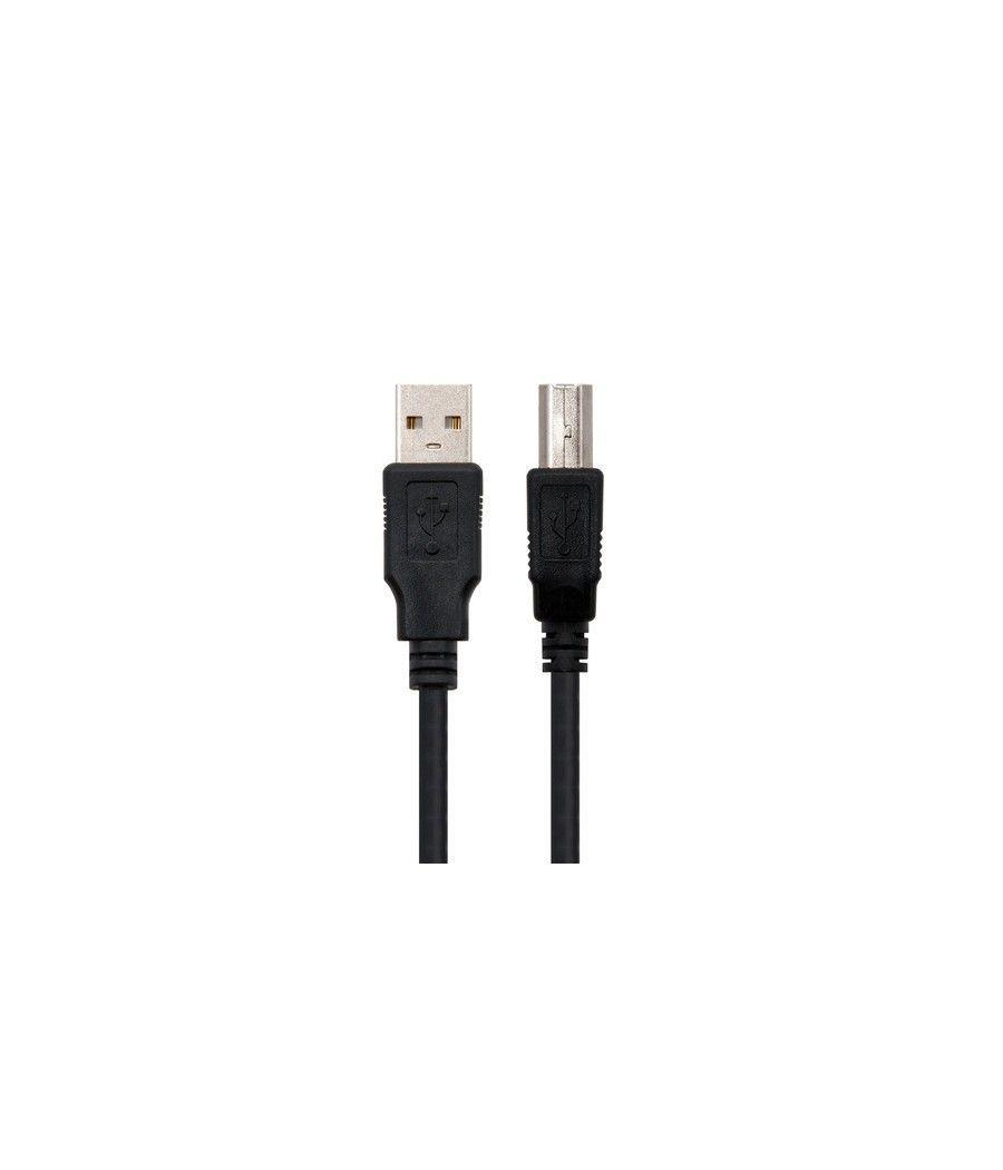 Nanocable CABLE USB 2.0 IMPRESORA, TIPO A/M-B/M, NEGRO, 1.8 M - Imagen 2