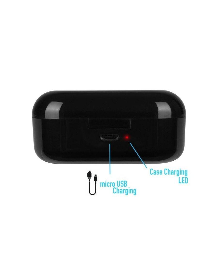 Auriculares Bluetooth NGS Ártica Lodge con estuche de carga/ Autonomía 5h/ Negros - Imagen 5