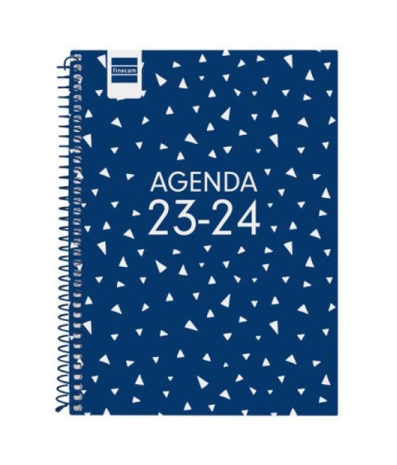 Agenda escolar 2023-2024 4º 155x212 semana vista horizontal cool azul finocam 645040124