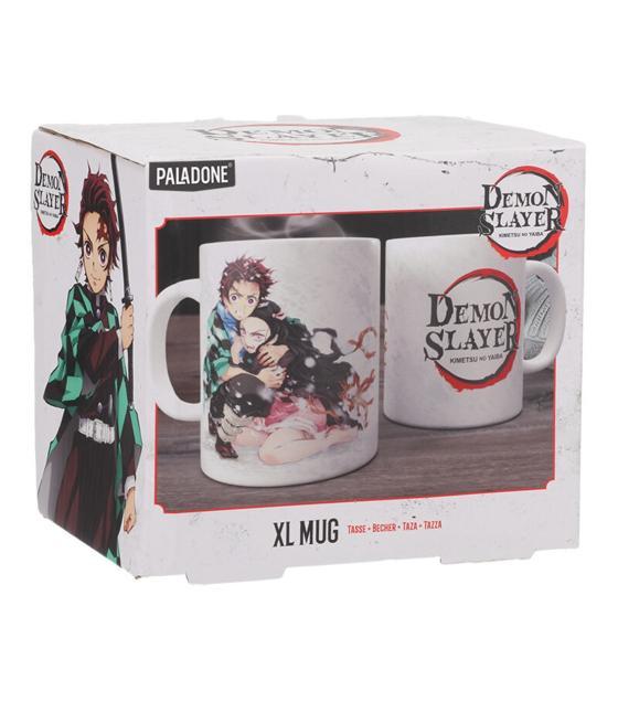 Set taza y calcetines xl paladone demon slayer tanjiro y nezuko