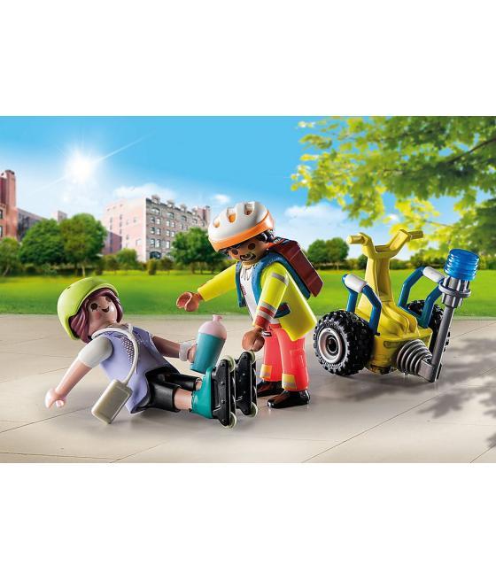 Playmobil starter pack rescate con balance racer