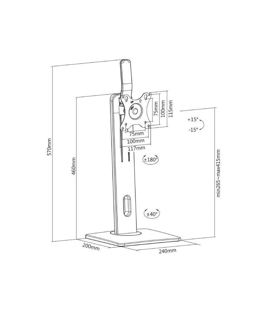 Soporte para Monitor Aisens DT32TSR-063/ hasta 7kg - Imagen 5