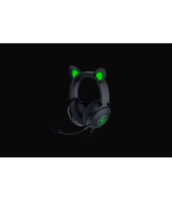 Razer kraken kitty v2 pro auriculares alámbrico diadema juego usb tipo a negro