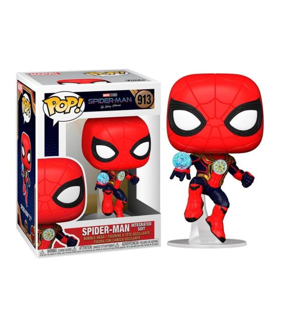 Funko pop marvel spiderman no way home spider - man traje integrado 56829