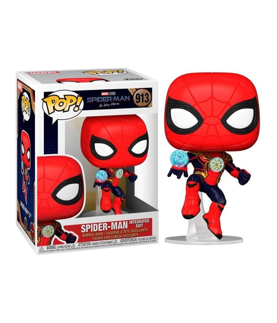 Funko pop marvel spiderman no way home spider - man traje integrado 56829