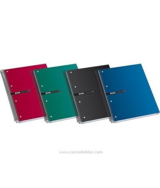 Enri cuaderno espiral status microperforado 160 hojas 5x5 tapas extraduras a5  colores