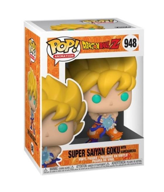 Funko pop dragon ball z super saiyan goku con kamehameha 48660