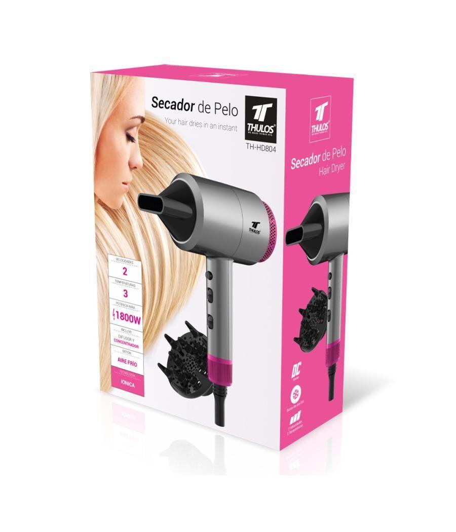 Secador de pelo thulos th - hd804 1600w - 1800w ionico