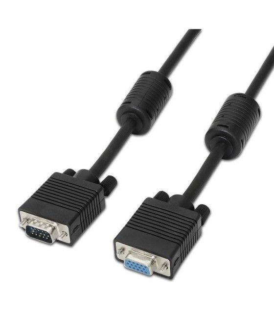 Cable Alargador SVGA Aisens A113-0078/ VGA Macho - VGA Hembra/ 1.8m/ Negro - Imagen 1