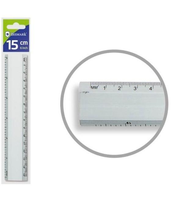 Bismark regla aluminio 15cm