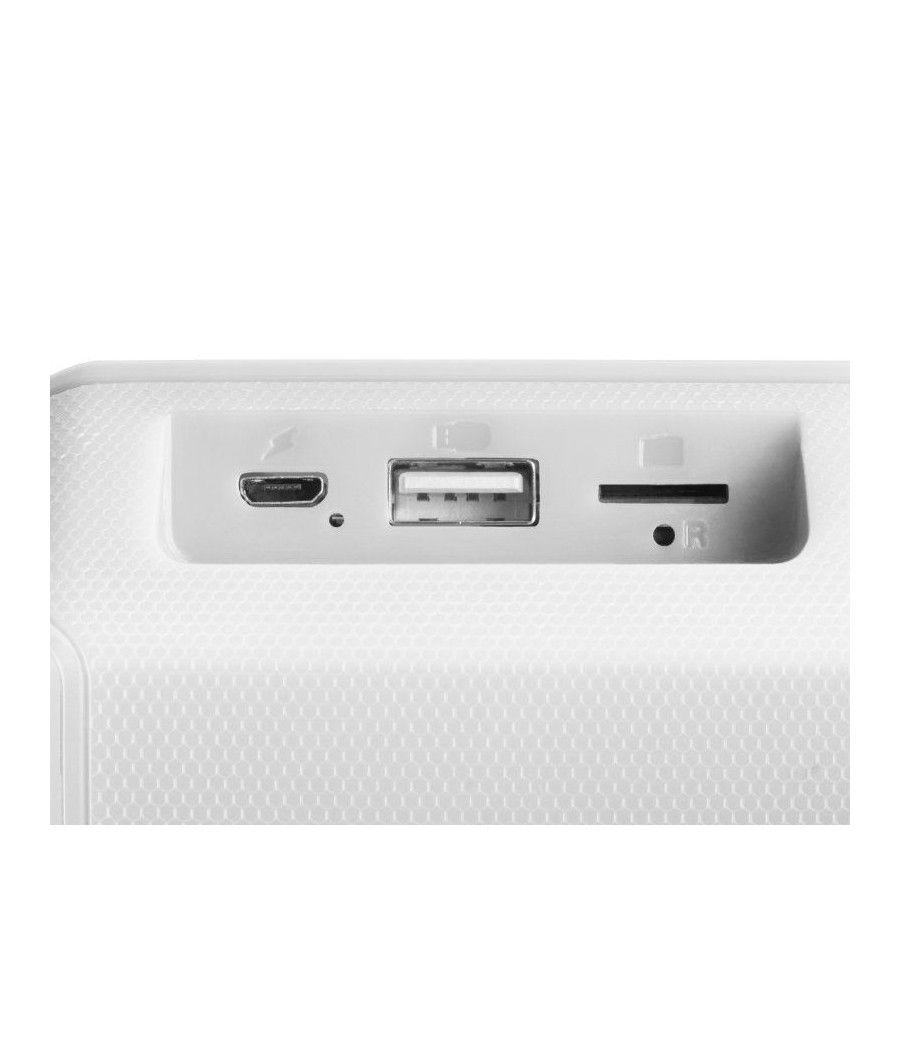 Altavoz con Bluetooth Mars Gaming MSBAXW/ 10W/ 1.0/ Blanco - Imagen 5