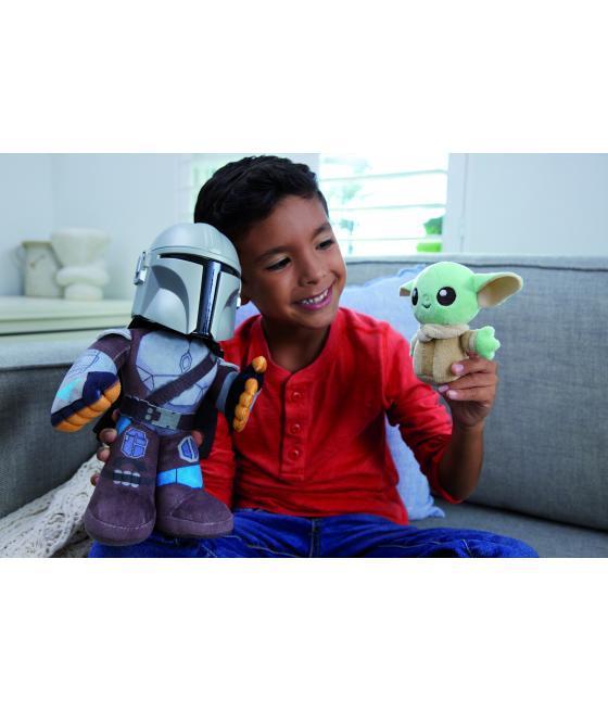 Peluche mattel star wars clan de dos mandalorian y grogu