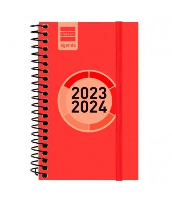 Finocam agenda escolar espir label e3 espiral svh rojo 2023-2024