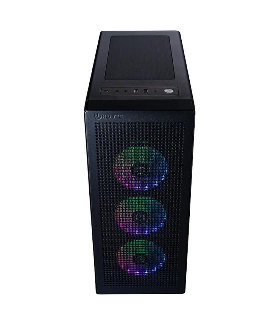 Hiditec caja atx gaming h1 air argb usb-c