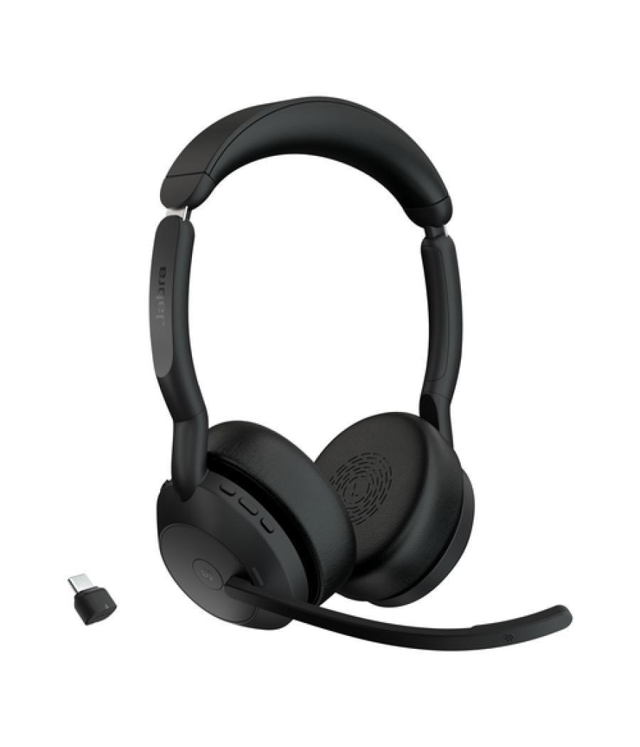 Jabra Evolve2 55 Auriculares Inalámbrico Diadema Oficina/Centro de llamadas Bluetooth Base de carga Negro