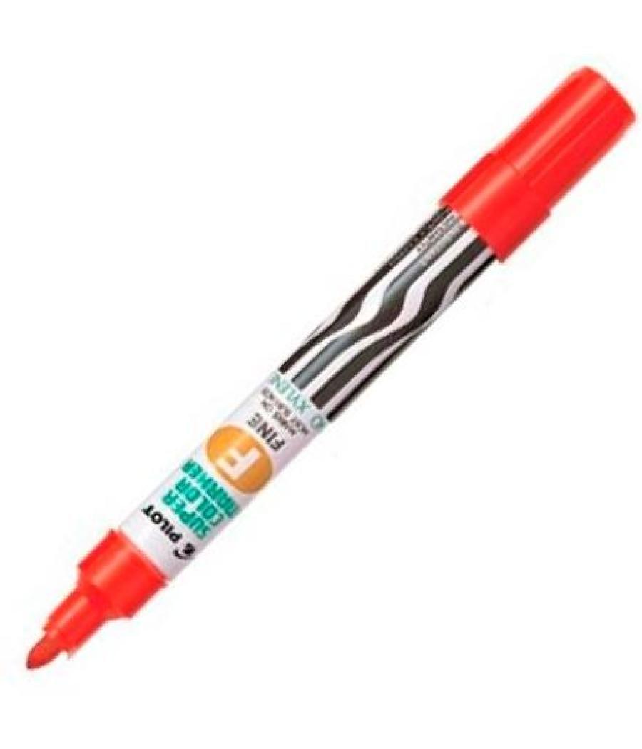 Pilot marcador permanente sca-f recargable rojo pack 12 unidades